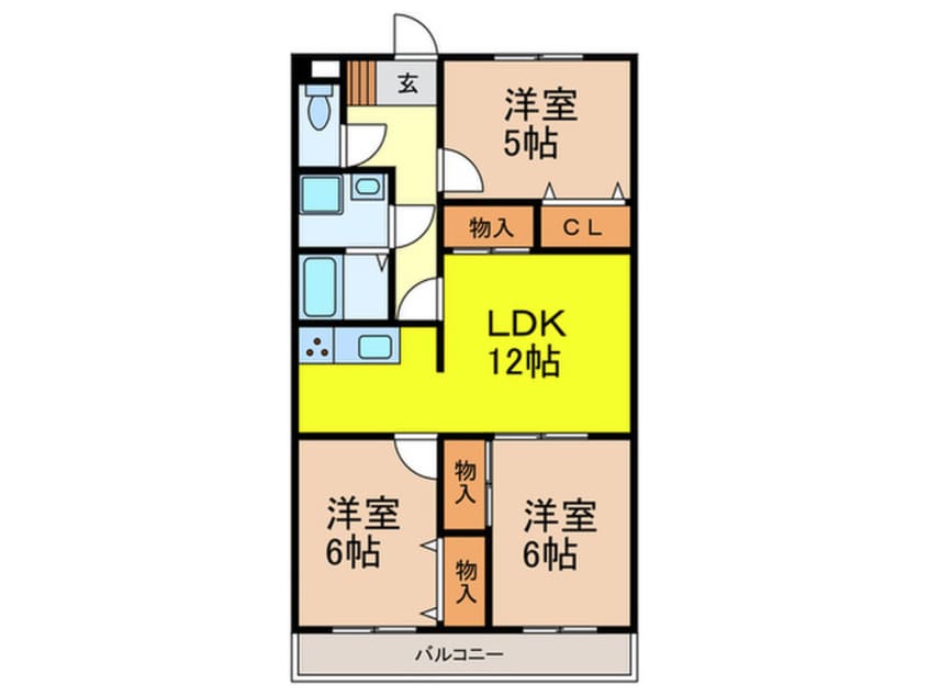 間取図 パレ－シャル２１