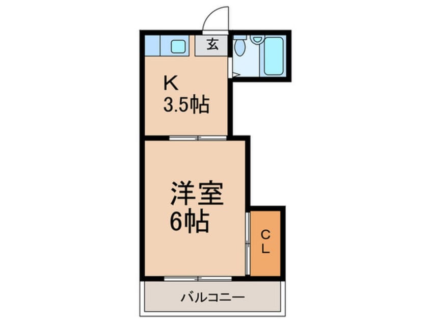間取図 プレアール深江橋Ⅱ