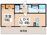 モメント　ブリーシュフル 1LDKの間取り