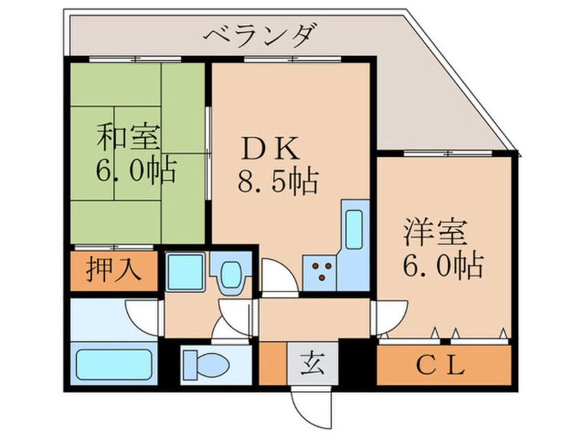 間取図 リーブル ショーザン