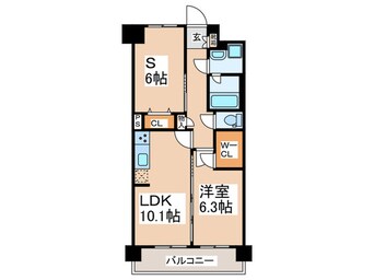 間取図 スプランディッド難波ＷＥＳＴⅡ