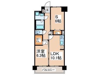 間取図 スプランディッド難波ＷＥＳＴⅡ