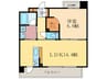 sawarabi casa 1LDKの間取り