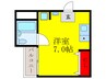 ヤンディ－Ⅱ 1Rの間取り