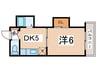 ディバージョン島の内 1DKの間取り
