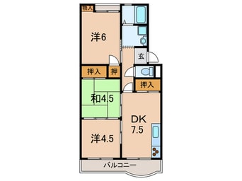 間取図 パ－ルハイツ