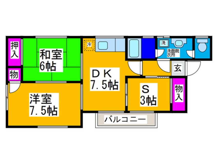 間取図 ナンブハイツ