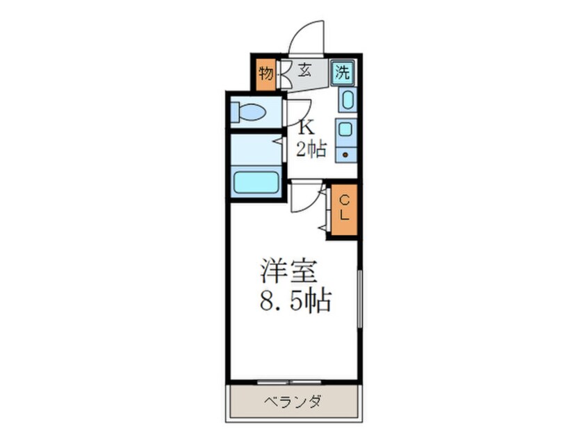 間取図 西院くめマンション