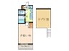 西院くめマンション 1Kの間取り