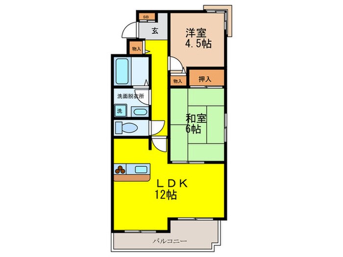 間取り図 ユアーズ美章園