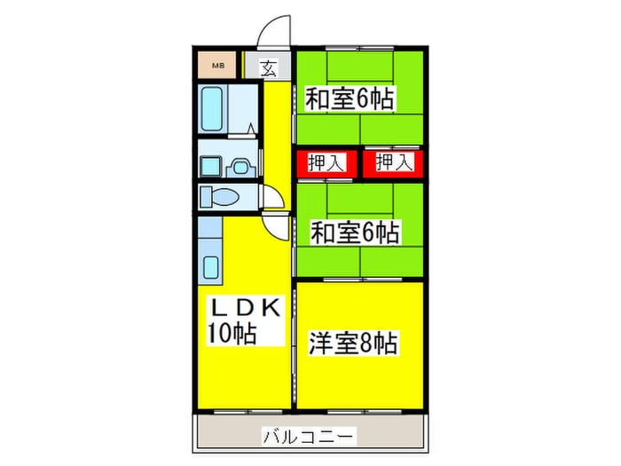 間取り図 グリ－ンパ－ク加美