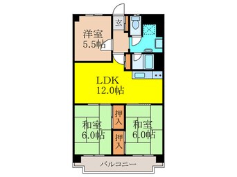 間取図 グリーンハイツ向陽１号棟（43）