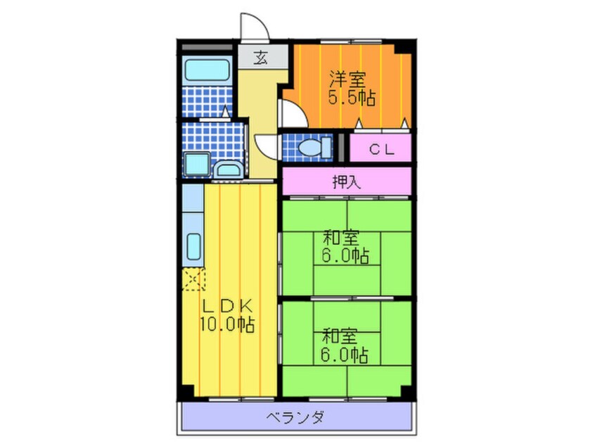 間取図 ソレイユ光