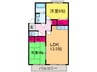 セジュ－ルマ－ゴ 2LDKの間取り