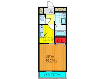 間取図 ｱﾝﾌﾟﾙ-ﾙｸﾗ-ｼﾞｭｱﾐﾃｨｴ