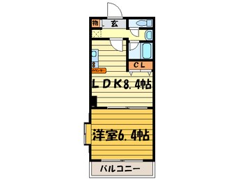 間取図 コンソラ－レ上町台Ⅱ