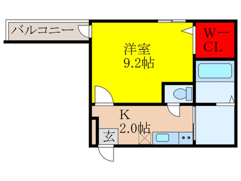 間取図 フジパレス阪急茨木北Ⅱ番館