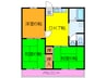 光陽ハイツ 3DKの間取り