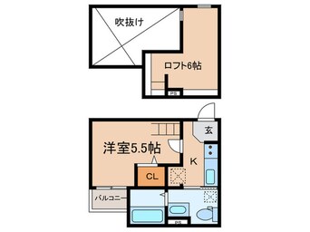 間取図 アルナージ瓦宮