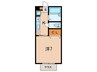 パセオ西芦屋 1Kの間取り