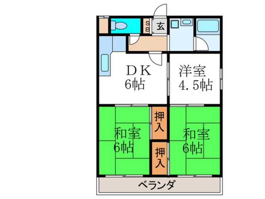 間取図 橋本マンション