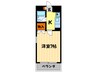 橋本マンション 1Kの間取り