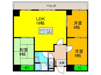 間取図 エクセレント山陽