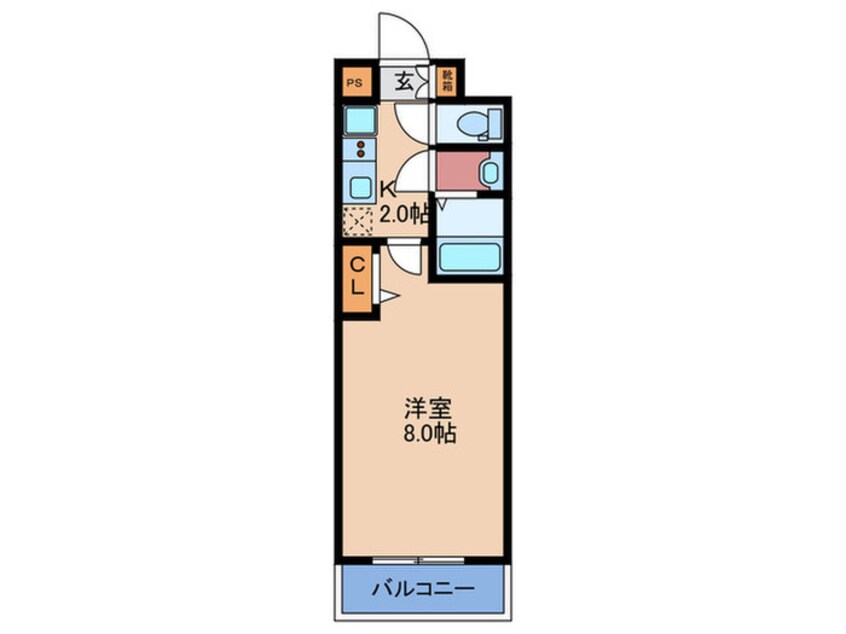 間取図 ﾌｫｰﾘｱﾗｲｽﾞ梅田ﾚｰﾍﾞﾝ(1202)