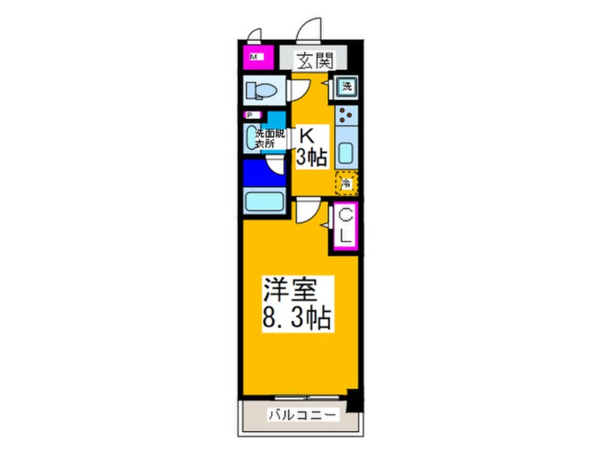 間取図 シェソワなかもず