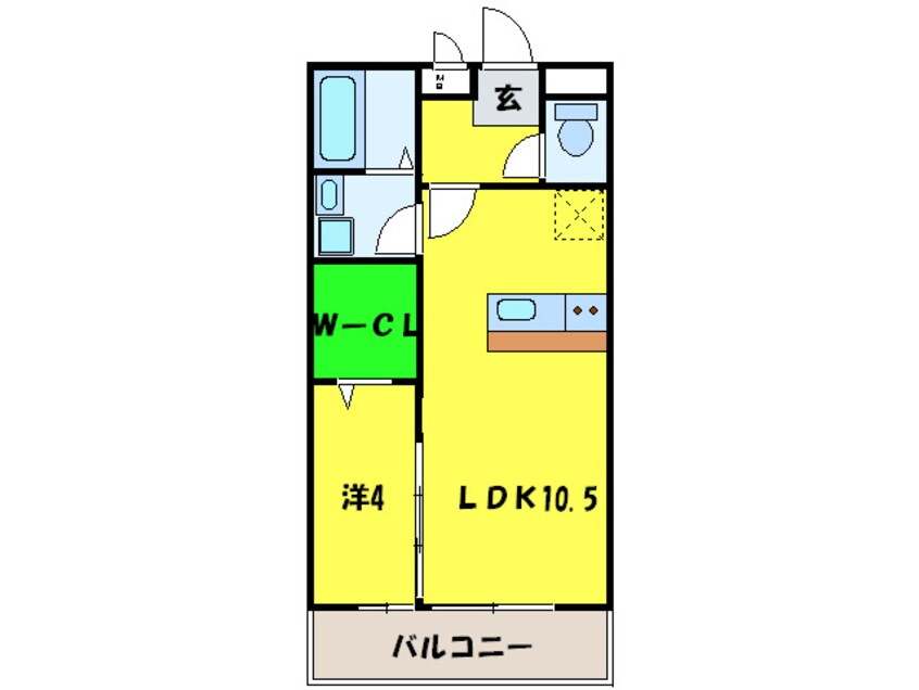 間取図 ＣＯＺＹ岸里Ⅱ