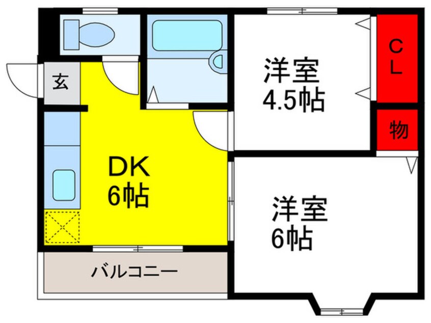 間取図 ハイツマドレー