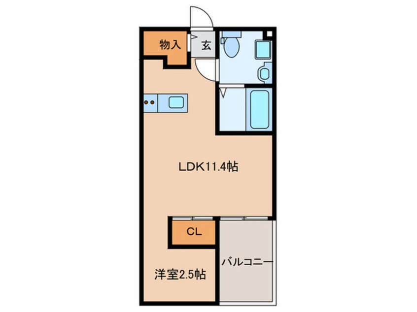 間取図 エルデ赤川