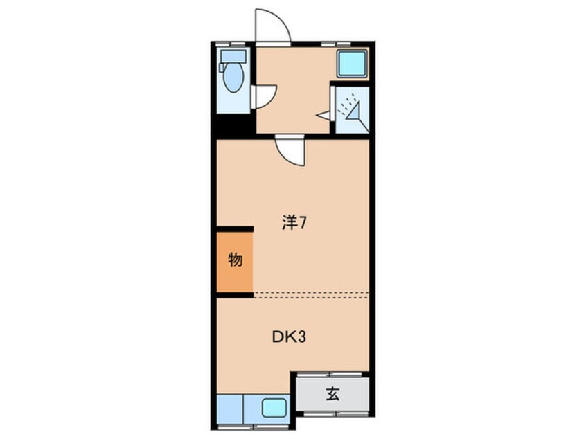 間取図 長洲中通貸家