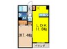 グリ－ンパ－ク西院 1LDKの間取り