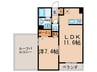 グリ－ンパ－ク西院 1LDKの間取り