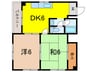 ステラミカゲ 2DKの間取り