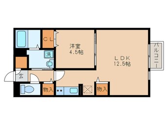 間取図 グランダ－ル クラタ