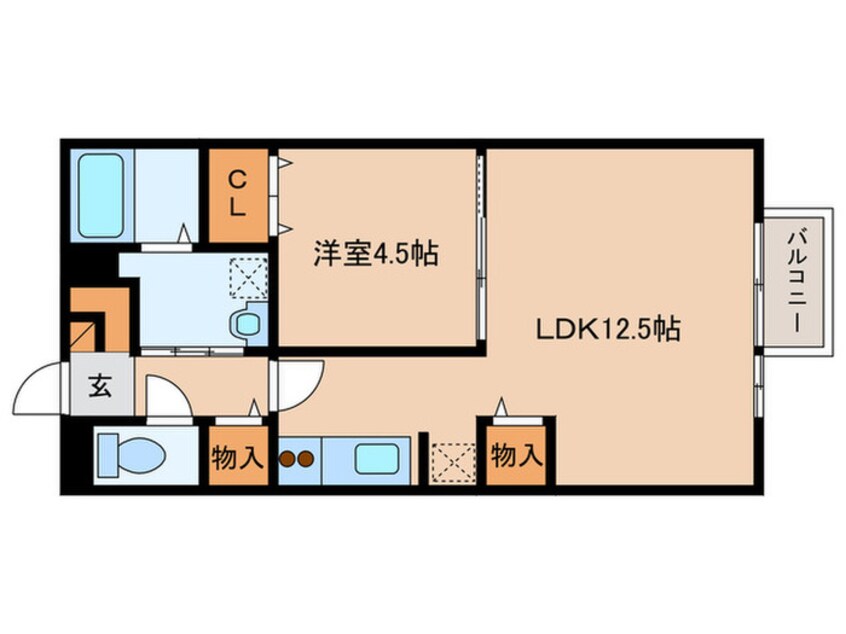 間取図 グランダ－ル クラタ