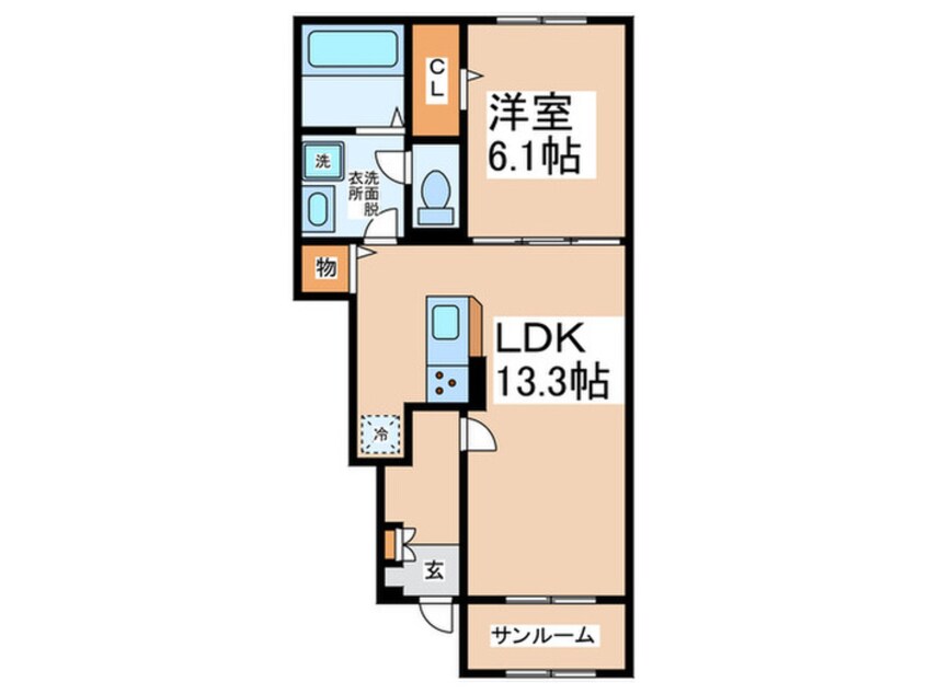 間取図 シャトーグロワール