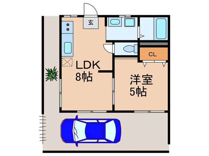 間取り図 モナハイツ大石