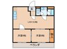 メゾンアマデウス 2LDKの間取り