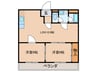 メゾンアマデウス 2LDKの間取り