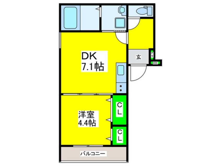 間取図 フジパレス堺浜寺石津Ⅲ番館