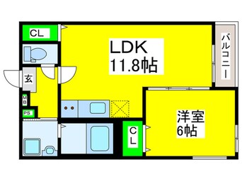 間取図 フジパレス堺浜寺石津Ⅲ番館