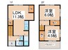忠岡テラス1 2LDKの間取り