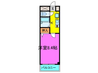 間取図 ドミール江戸堀