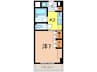 芦屋精道町アネックス 1Kの間取り