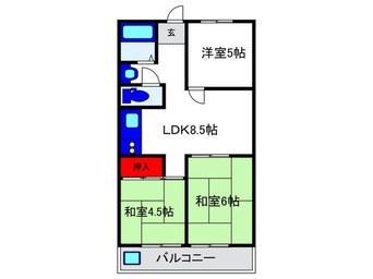 間取図 ハイツ上野台Ａ棟