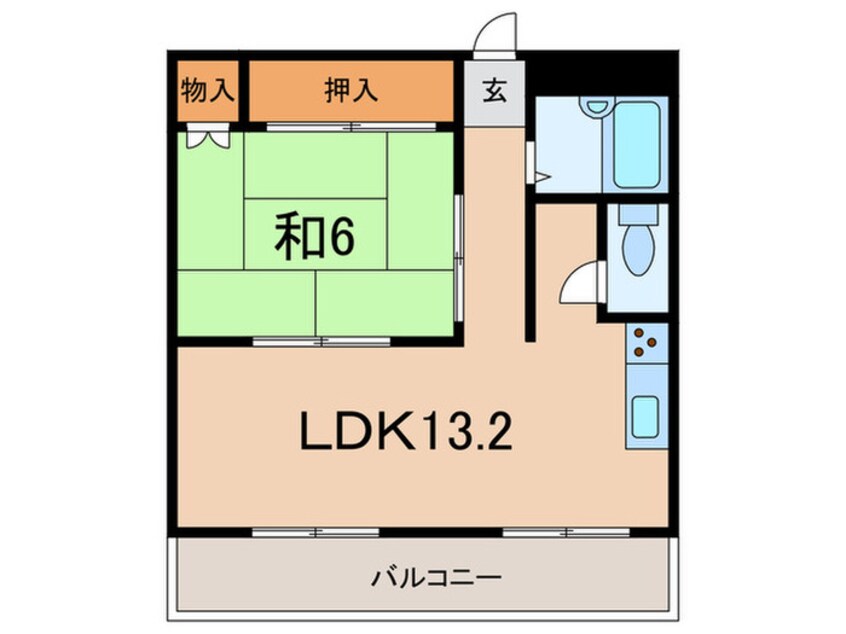 間取図 ソリッソ有馬