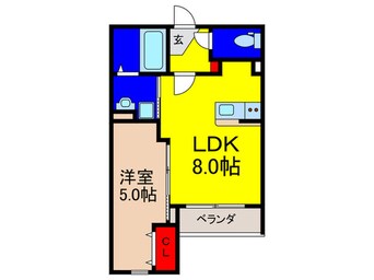 間取図 パロス瓢箪山ラドノルテ